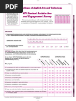 KPI Student Satisfaction and Engagement Survey