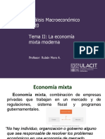 PPT Análisis Macroeconómico 08-7001 Tema II Economía mixta moderna