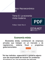 Análisis Macroeconómico 08-7001 Tema II Economía Mixta Moderna