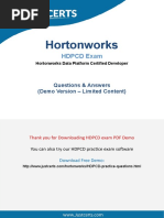 Hortonworks: HDPCD Exam