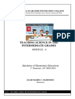 Teaching Science in The Intermediate Grades: Module - 4