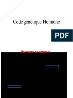 Code génétique Hormone