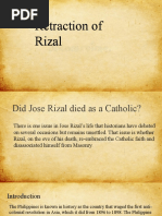 Retraction of Rizal Retraction of Rizal: Report Conflict