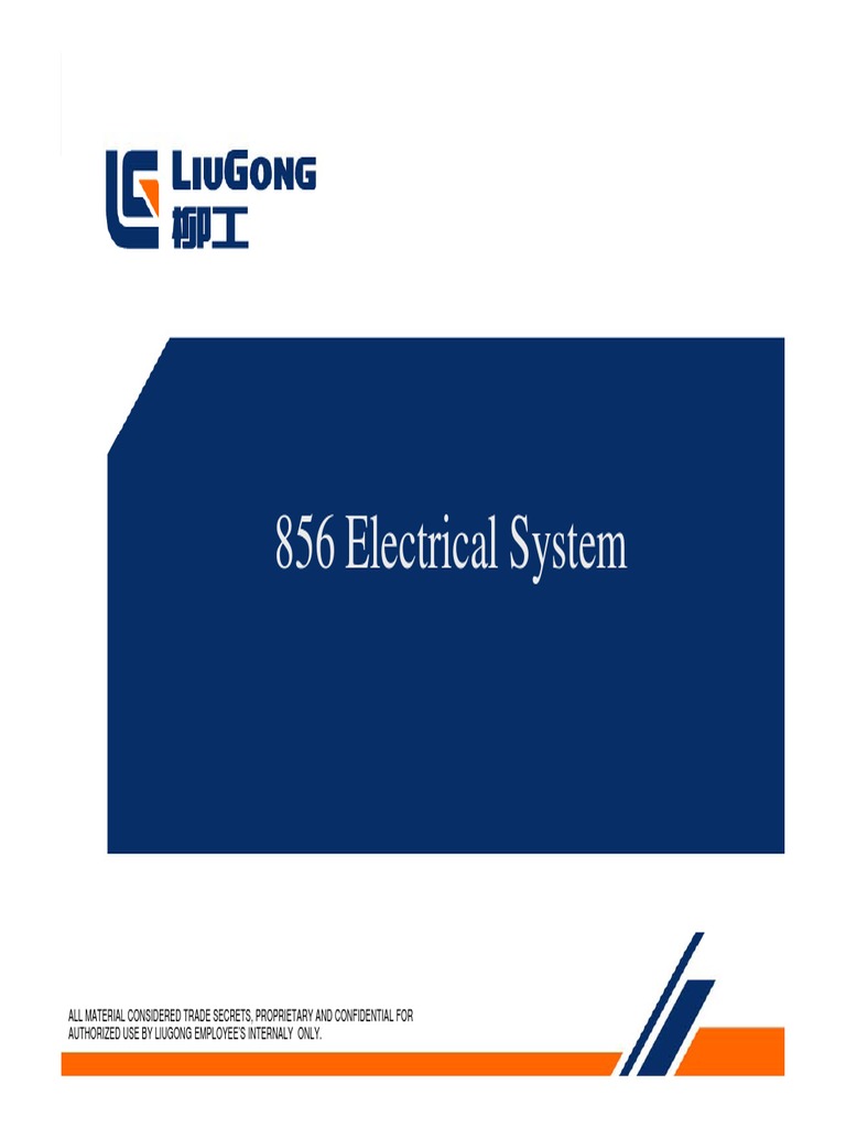 Liugong 856 Electrical System Manual | PDF | Switch | Relay