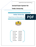 Computerized Exam System For Ambo University