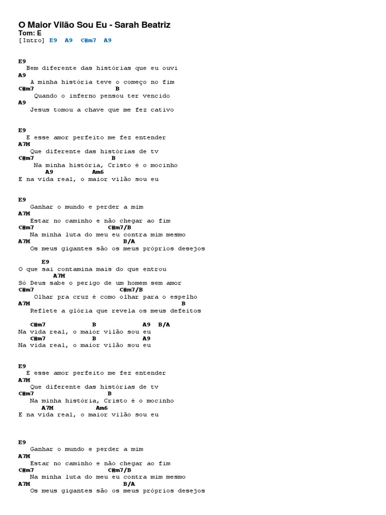 Análise da letra da música 