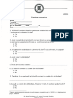 Chestionar Covid PDF