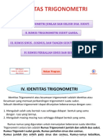 Identitas Trigonometri (Trigonometri Analitika)