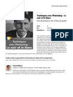 Techniques Avec Photoshop Le Noir Et Le Blanc PDF