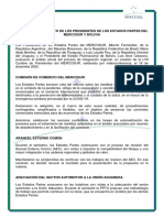 CANCILLERÍA Mercosur Comunicado 1 PDF