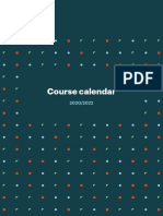 Course Calendar 2020 22 Year 12