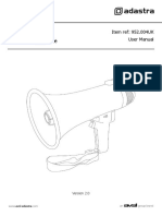 Portable Megaphone: Item Ref: 952.004UK User Manual