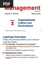 Management: Organizational Culture and Environment