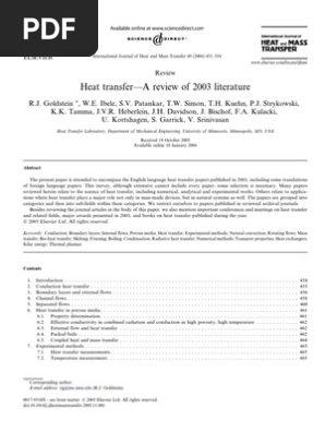 Rainy  Heat Transfer-Literature Review | PDF | Heat Transfer