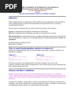 Objective:: Lab # 8 Threads Synchronization (Mutex & Condition Variables)