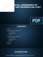 Anatomical Landmarks of Maxillary and Mandibular Cast