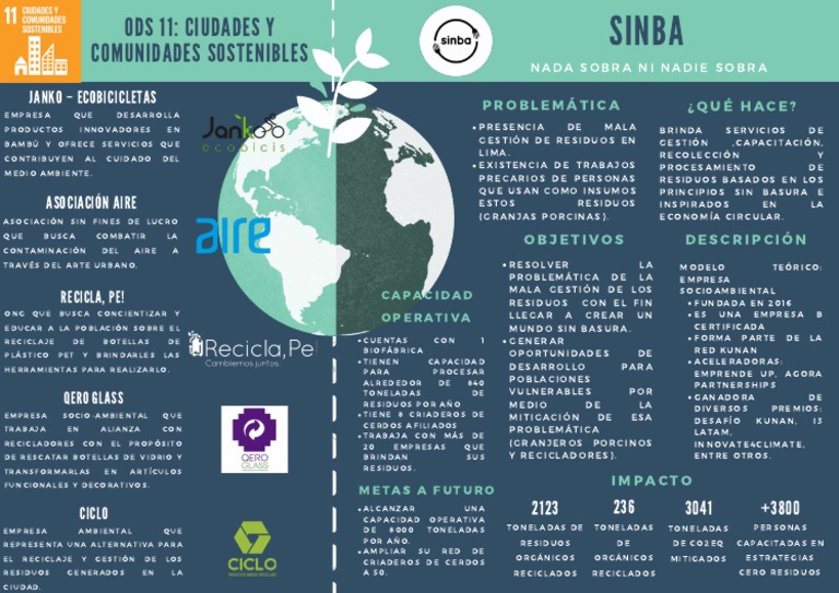 Ods 11 - Ciudades y Comunidades Sostenibles | PDF | Reciclaje | Residuos