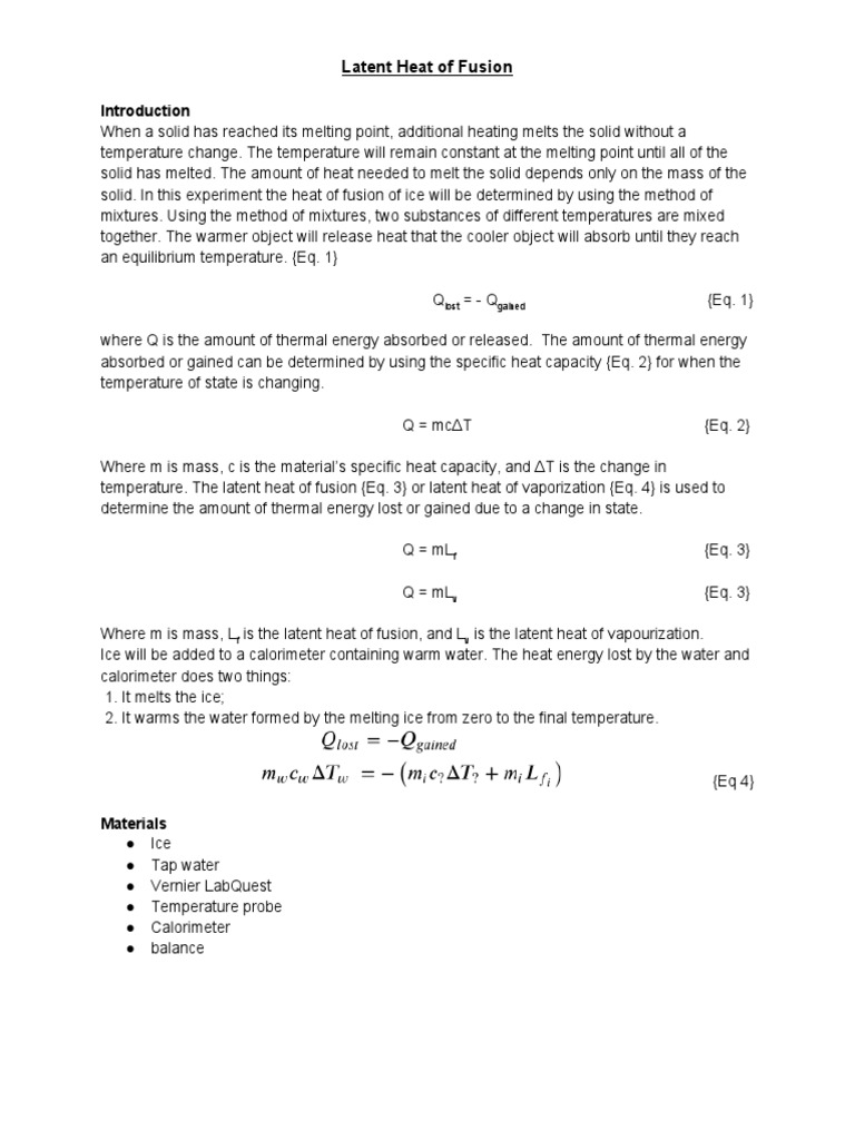 Latent Heat Lab Download Free PDF Latent Heat Heat