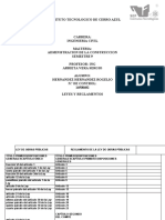 Tabla de Leyes, Reglamentos y Leyes Suplementarias