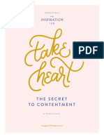 Take Heart - The Secret To Contentment by Stephanie Lanier