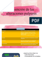 Prevención de Las Alteraciones Pulpares