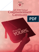 0001 Fall 2020 Virtual Commencement Program