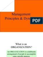 Management Principles & Dynamics