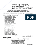 A Service of Prayer For Advent IV:: "Love Sunday"