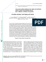 Material de Apoyo Al Vídeo 1.2 en PDF (Circadian Rhythms, Food Timing and Obesity. Proceedings of Nutrition. 2016)