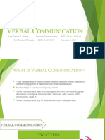 Verbal Communication