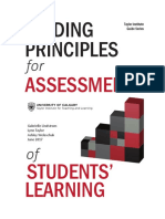 Guiding Principles for Student Assessment