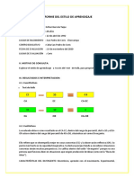 Informe Estilo de Aprendizaje