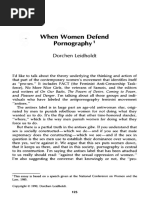 LEIDHOLDT, Dorchen - When Women Defend Pornography PDF