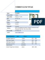 Curriculum Vitae: Personal Identity