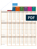 Planillas de seguimiento semanal