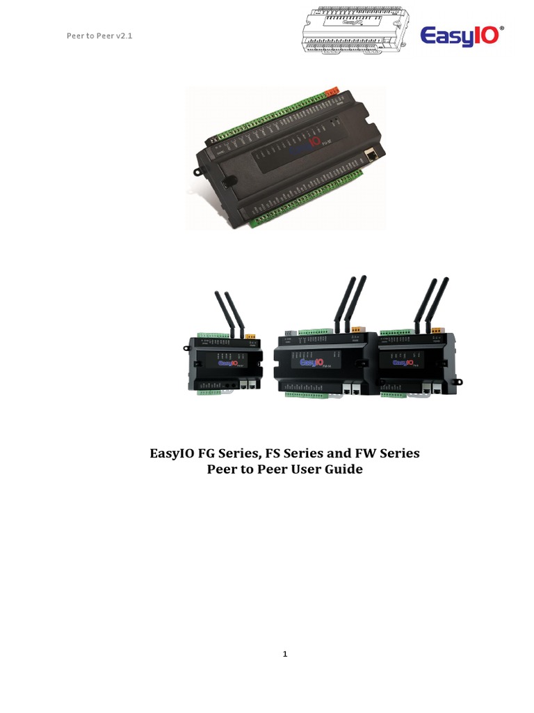 Easyio FG Series, Fs Series and FW Series Peer To Peer User Guide | PDF ...