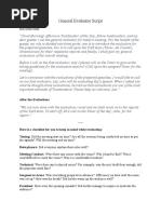 General Evaluator Script for Toastmasters | PDF