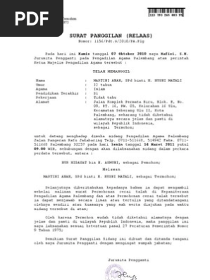 Surat Panggilan