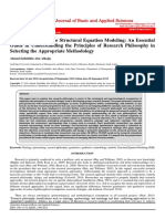 From Epistemology To Structural Equation Modeling: An Essential Guide in Understanding The Principles of Research Philosophy in Selecting The Appropriate Methodology