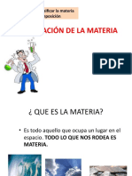 clasificacion de la materia