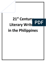 21 Century Literary Writers in The Philippines