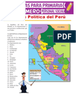 División Política Del Perú para Primer Grado de Primaria