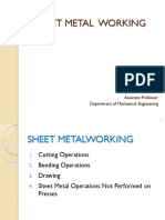 Sheet Metal Working: Rudra Mani Ghimire Assistant Professor Department of Mechanical Engineering