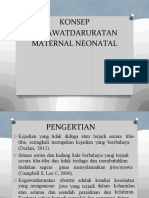 Konsep Kegawatdaruratan Maternal Neonatal