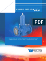 Flanged pressure reducing valve DRVD technical specifications