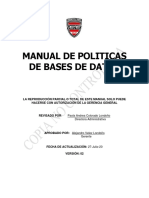 Manual de Politicas de Bases de Datos Sin Anexos PDF