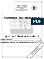General Mathematics: Quarter 1 Week 4 Module 11