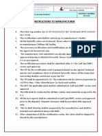 Instructions To Manufacturer: Project #:replacement of Valves in Mab Refinery Contract Number