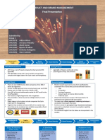 Product and Brand Management Final Presentation: Submitted By: Group 1
