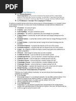 1.1 Thermodynamics: Part A: Topics (All From Reference 1)